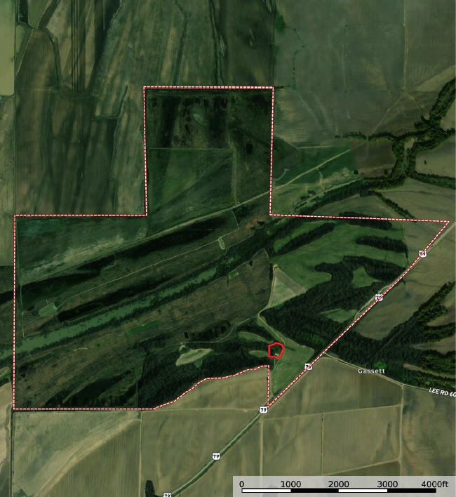 Alligator Bayou Hunting Club, 758 + / acres, Hughes, Arkansas G A Robinson Land LLC